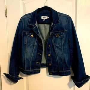 Paige Premium Denim cropped jacket. Size L